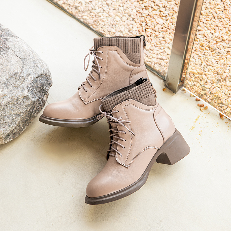 After the zipper martin boots all-match short boots for women