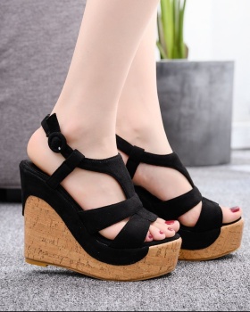 Thick crust platform slipsole sandals for women