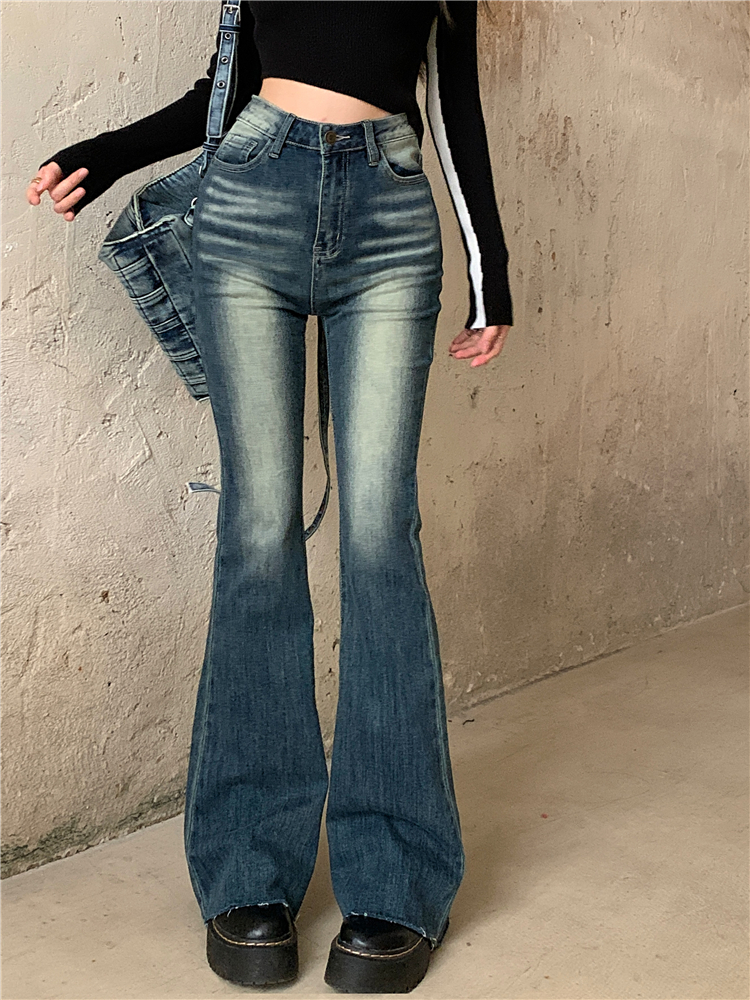 Retro autumn pants spicegirl slim jeans for women