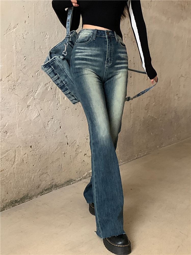 Retro autumn pants spicegirl slim jeans for women