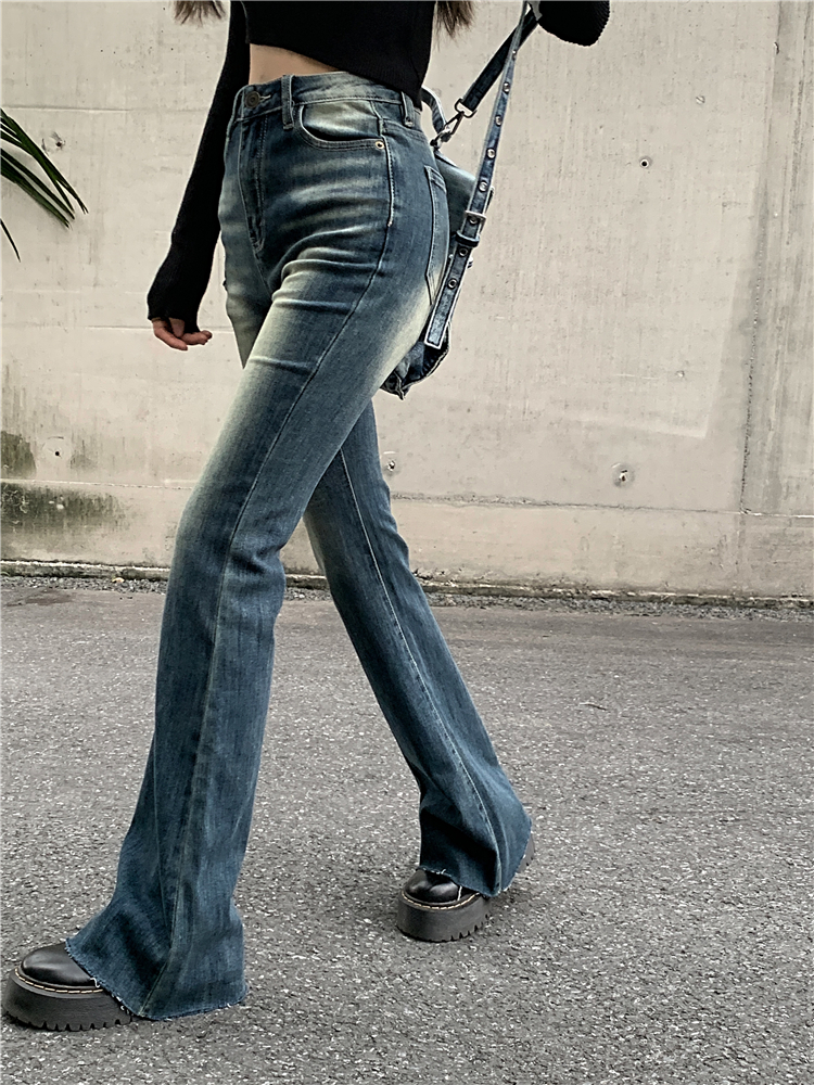 Retro autumn pants spicegirl slim jeans for women