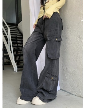 Retro jeans American style long pants for women