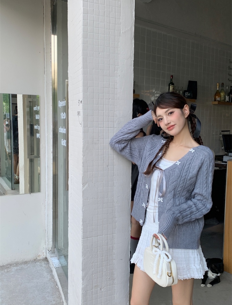 Frenum gray coat autumn sweater