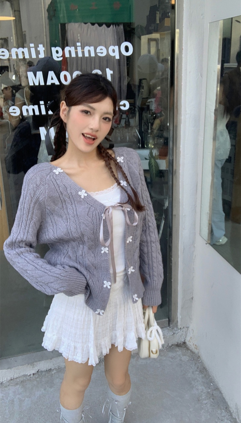 Frenum gray coat autumn sweater