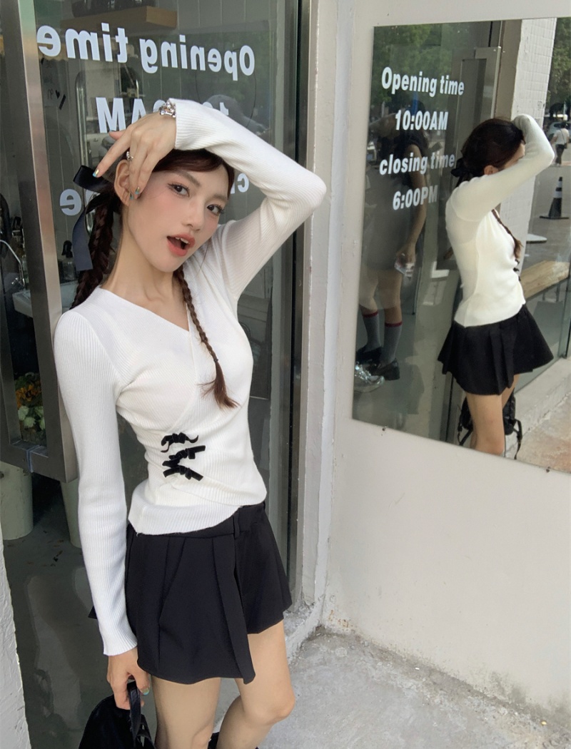 Autumn slim bottoming shirt long sleeve sweater