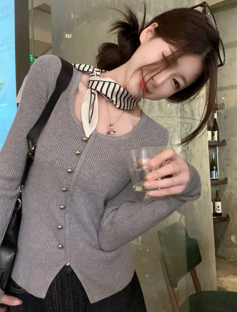 Irregular bottoming shirt square collar scarves for women