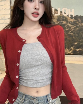 Casual knitted cardigan thin coat