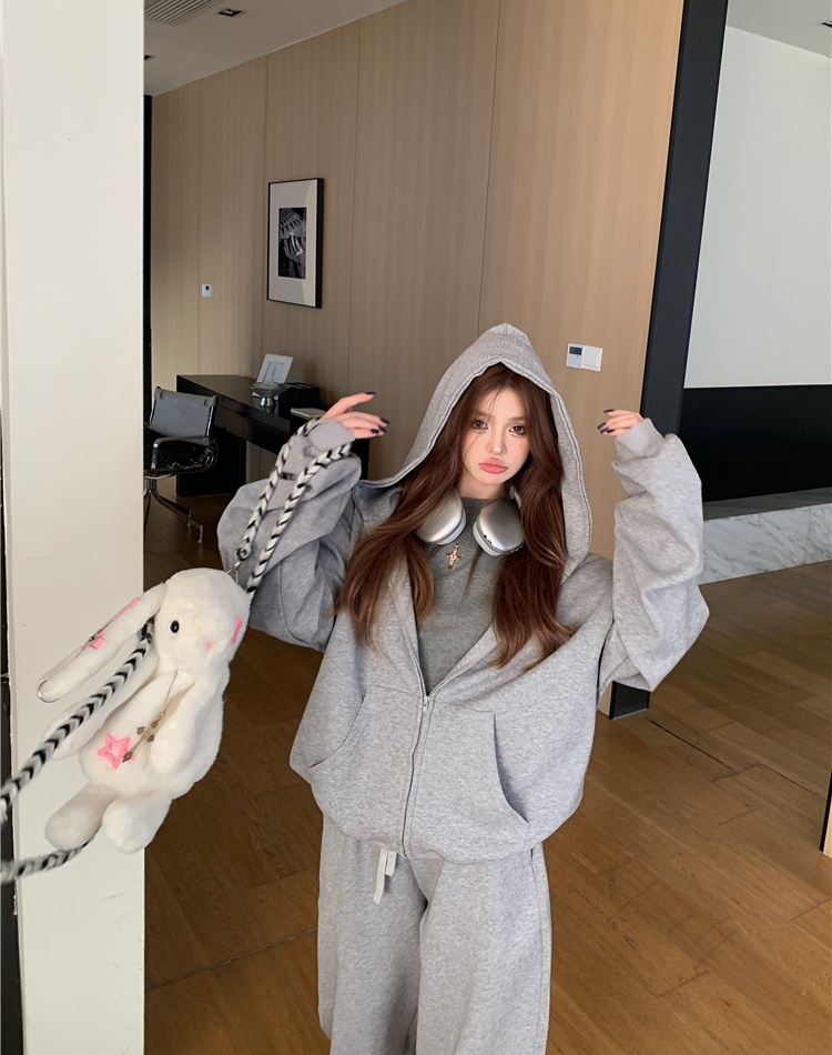 Hooded all-match fashion hoodie 3pcs set for women