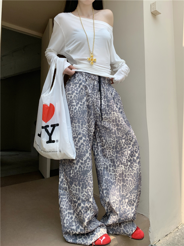 American style wide leg pants casual pants