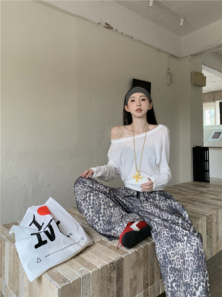 American style wide leg pants casual pants