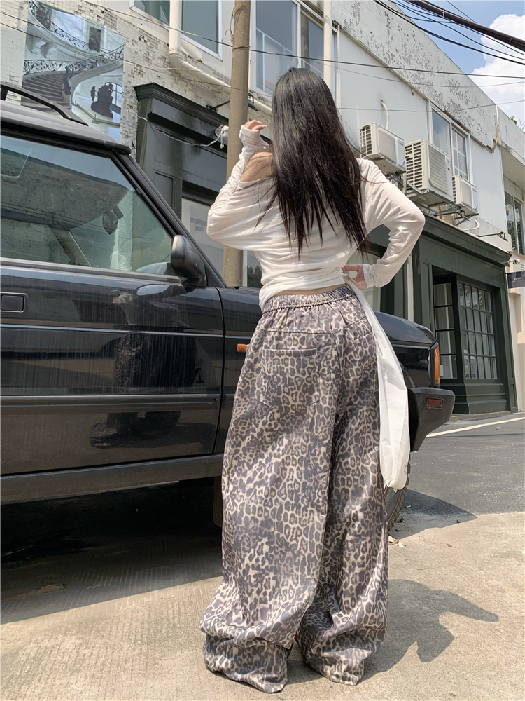 American style wide leg pants casual pants