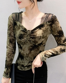 Fashion slim small shirt bottoming T-shirt for women