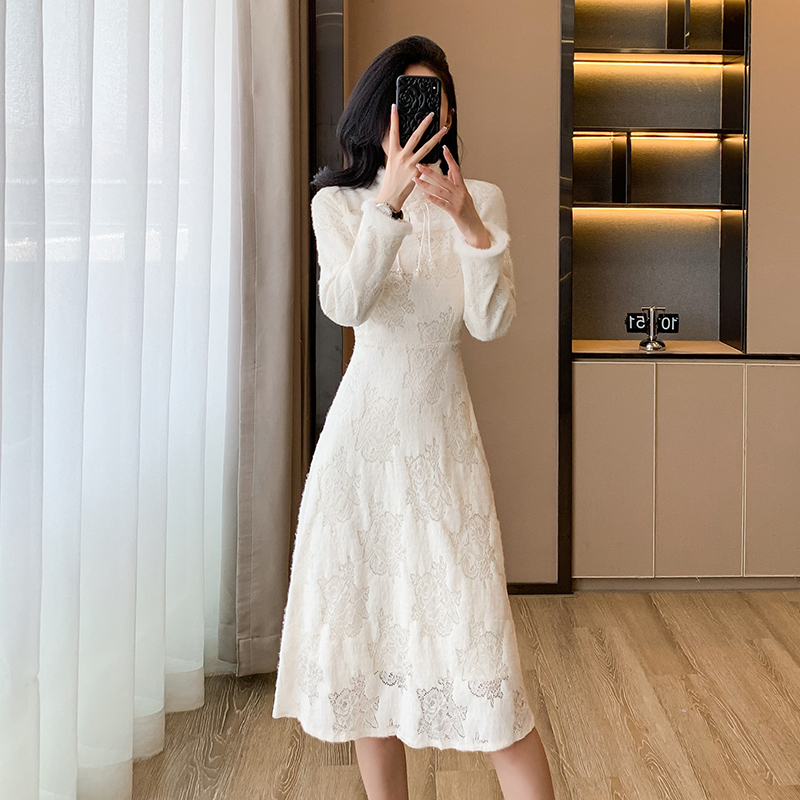 Fashion small fellow dress thick cheongsam for women