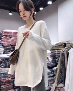 Loose bottoming shirt long T-shirt for women