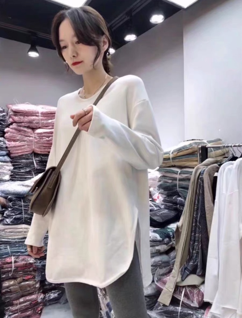 Loose bottoming shirt long T-shirt for women