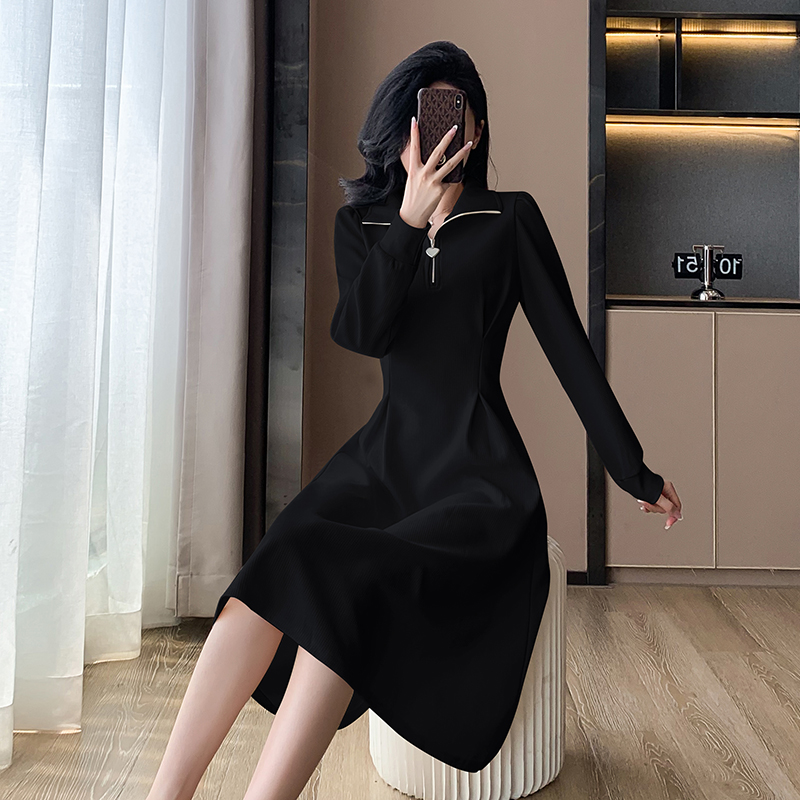 Bottoming temperament overcoat autumn dress for women