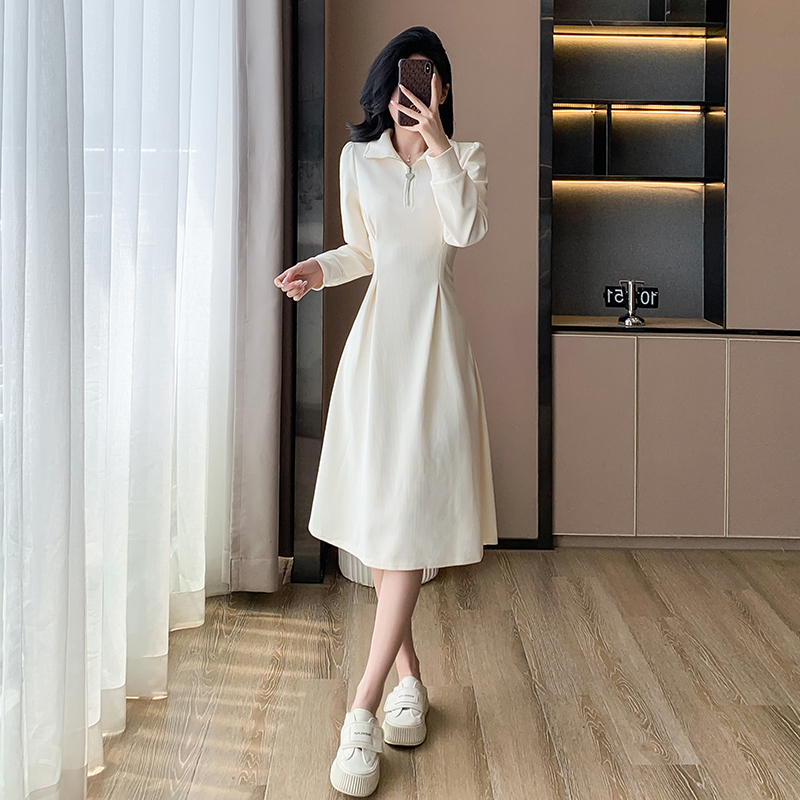 Bottoming temperament overcoat autumn dress for women