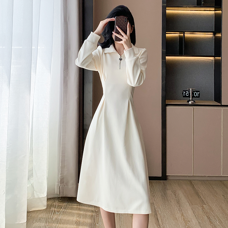 Bottoming temperament overcoat autumn dress for women