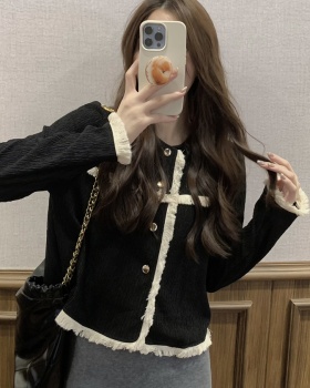 Long sleeve temperament jacket France style tops