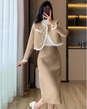 Temperament jacket chanelstyle skirt 2pcs set