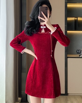 Temperament retro dress slim cheongsam for women