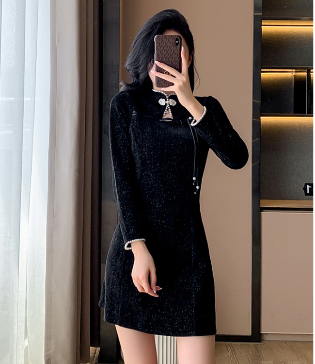 Temperament retro dress slim cheongsam for women