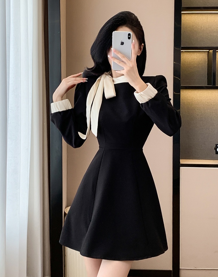 France style autumn and winter dress for women