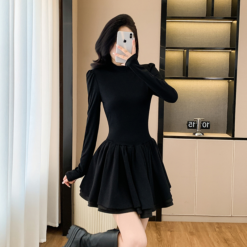 Pinched waist dress autumn Sexy underwear for women