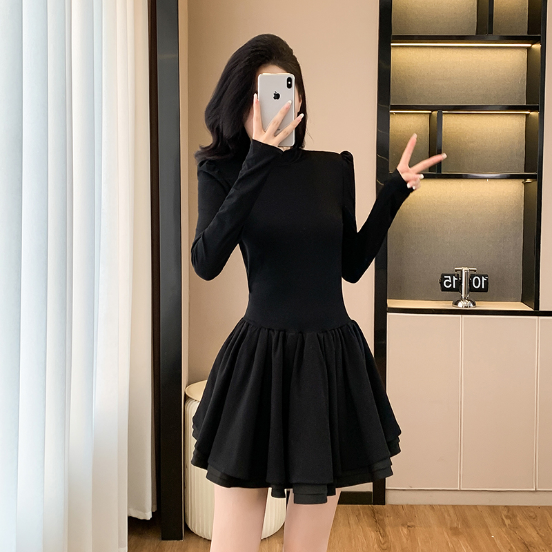 Pinched waist dress autumn Sexy underwear for women