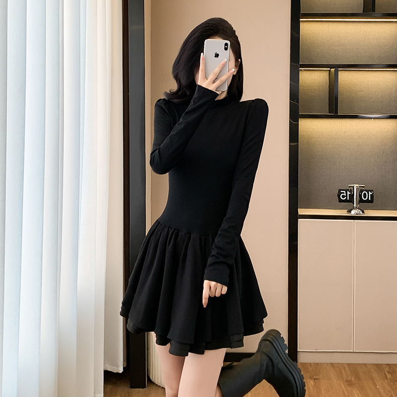 Pinched waist dress autumn Sexy underwear for women