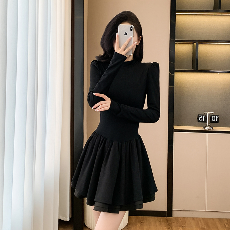 Pinched waist dress autumn Sexy underwear for women