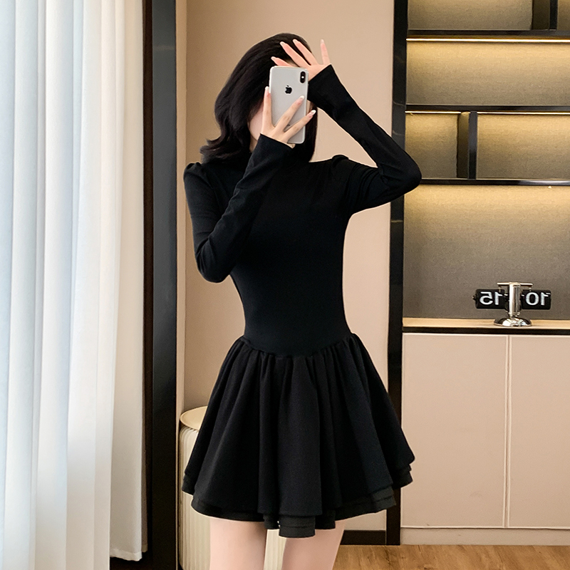 Pinched waist dress autumn Sexy underwear for women