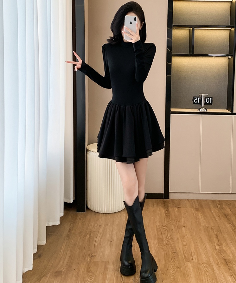 Pinched waist dress autumn Sexy underwear for women