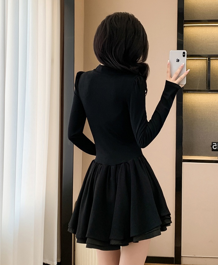 Pinched waist dress autumn Sexy underwear for women