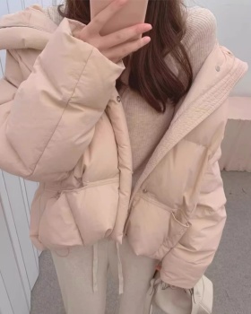 Pink bread clothing winter cotton coat for women