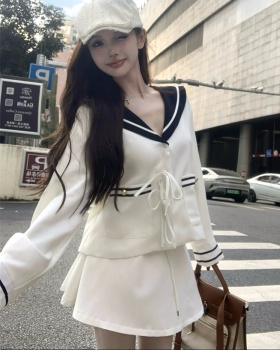 Large lapel coat show young windbreaker a set