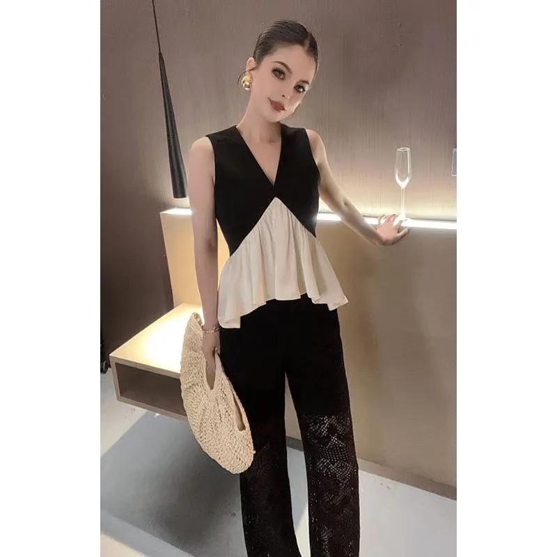 Korean style all-match fashion fold shirt for women