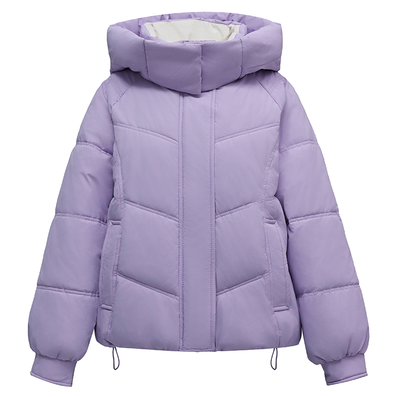 Short cotton coat hooded bread clothing for women