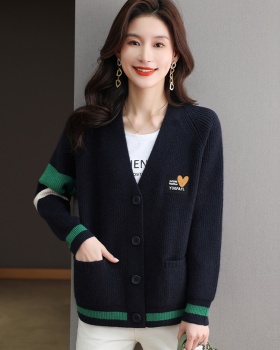 Cashmere cardigan spring and autumn coat for women