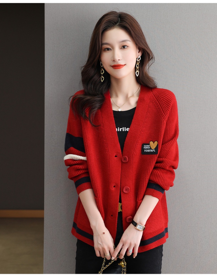 Cashmere cardigan spring and autumn coat for women