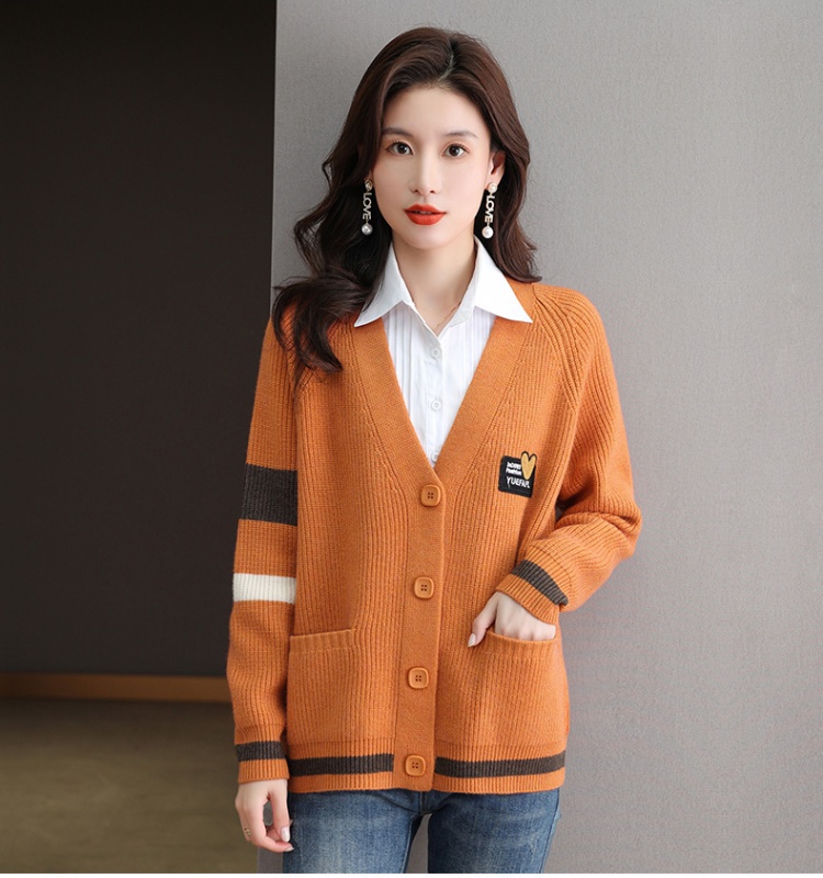 Cashmere cardigan spring and autumn coat for women