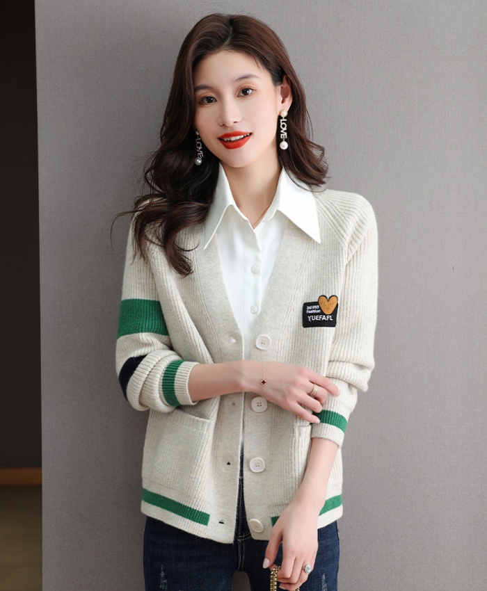 Cashmere cardigan spring and autumn coat for women