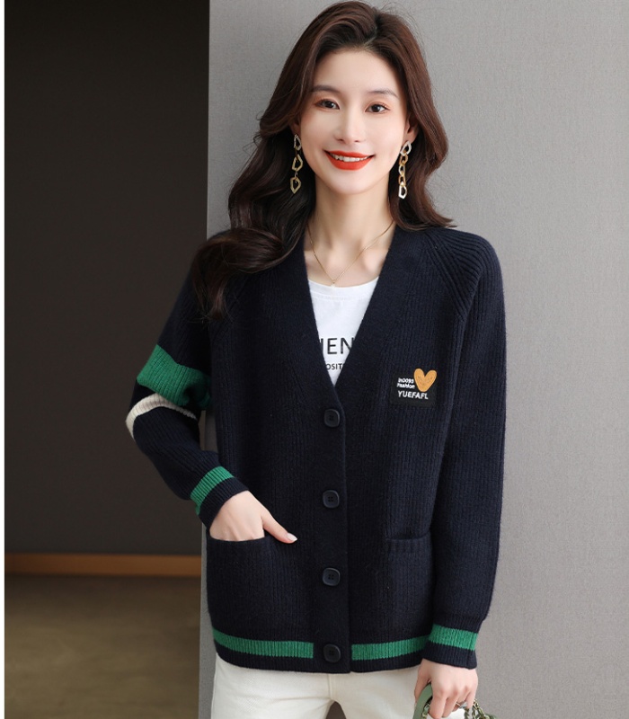 Cashmere cardigan spring and autumn coat for women