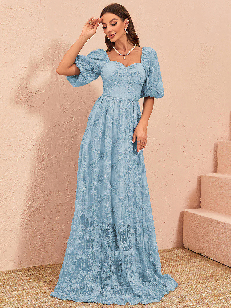 Elegant formal dress European style long dress for women