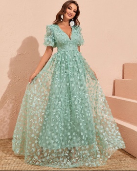 Fashion dress European style evening dress for women