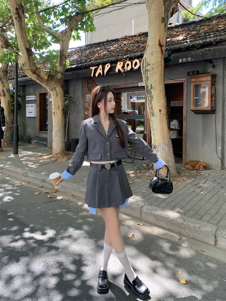 Western style skirt autumn business suit 2pcs set