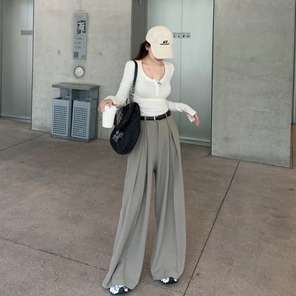 Autumn straight business suit slim casual pants for women