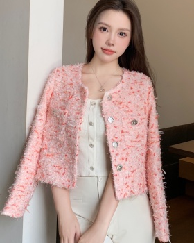 Chanelstyle ladies tops sweet jacket