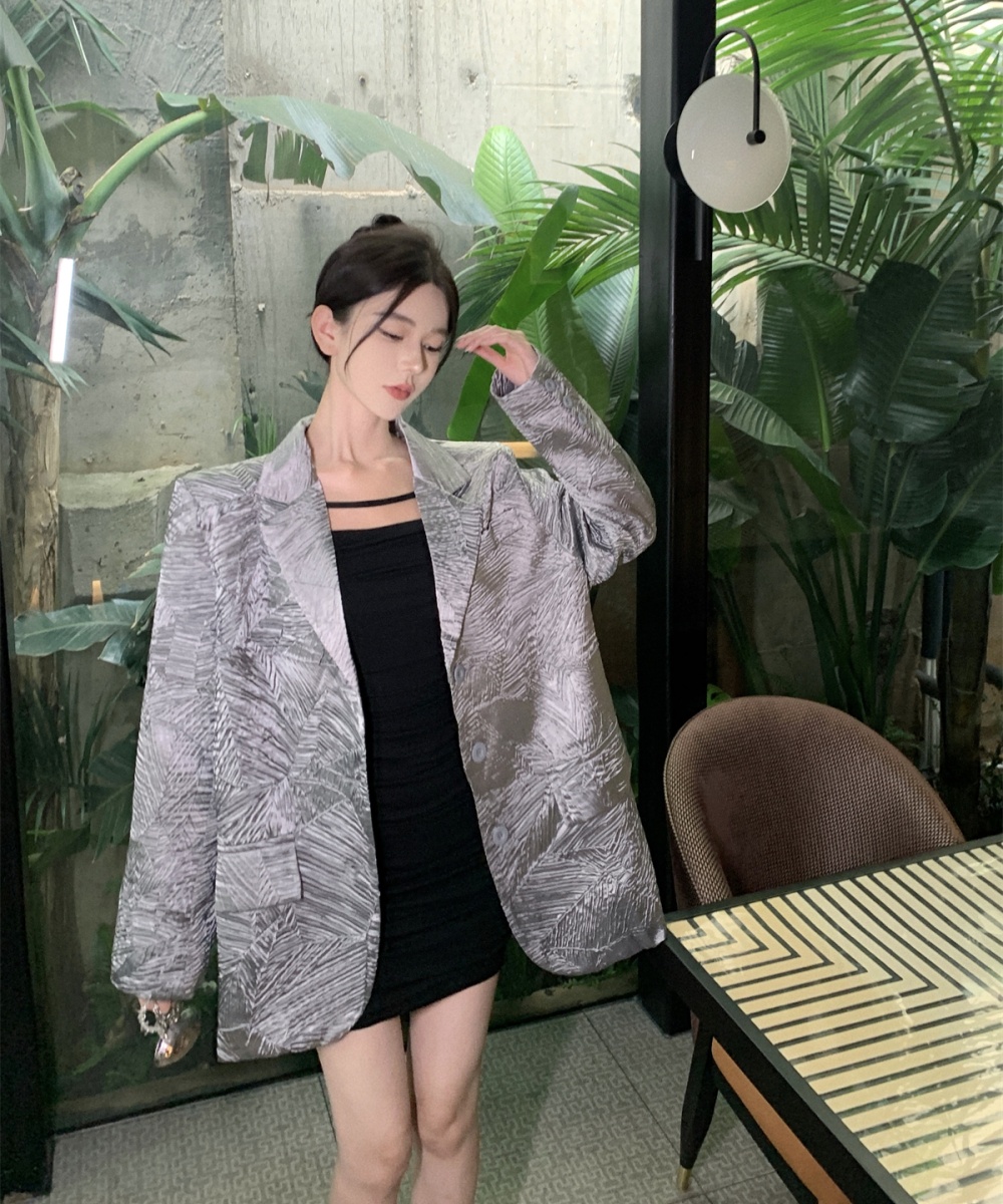 Fashion long sleeve business suit long twill coat for women