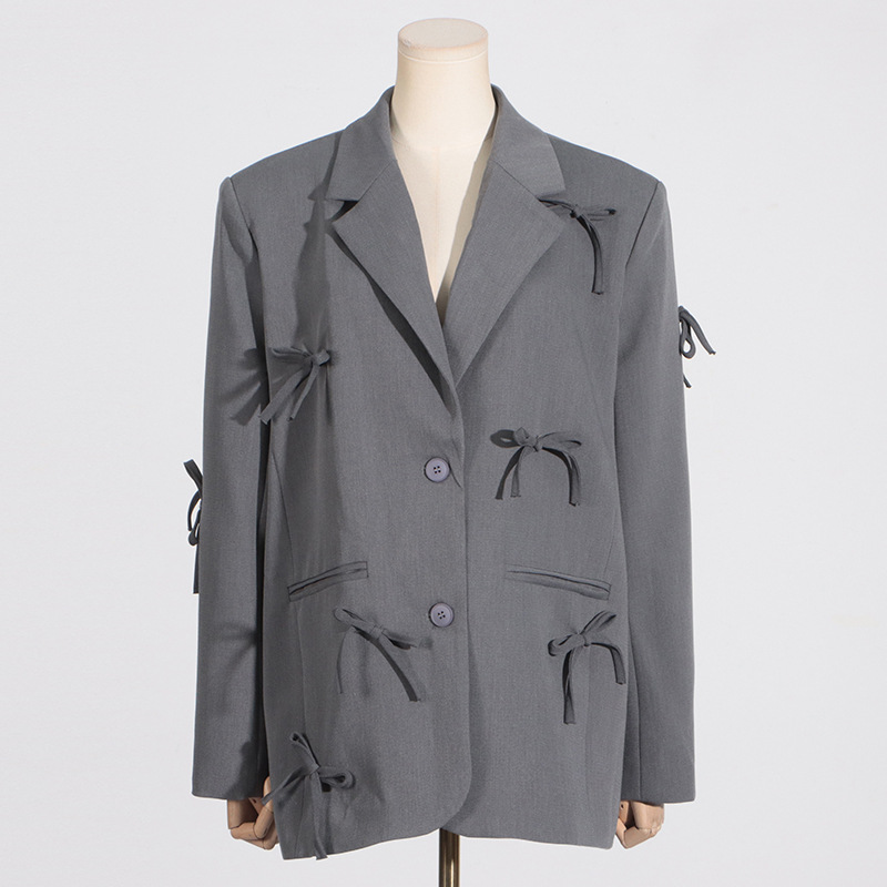 Temperament commuting business suit British style coat